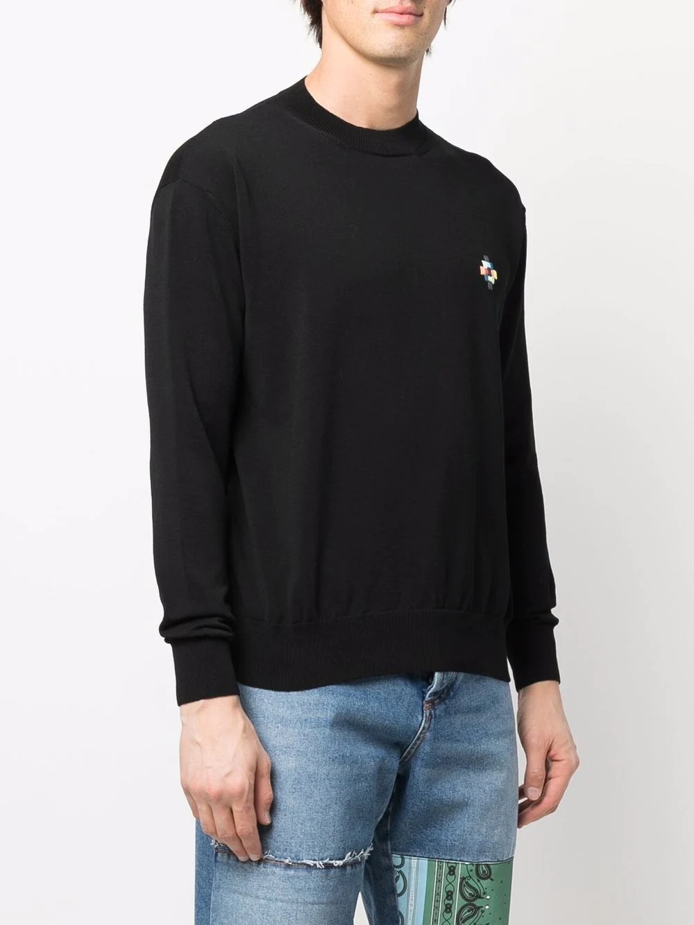 logo-embroidered jumper - 3