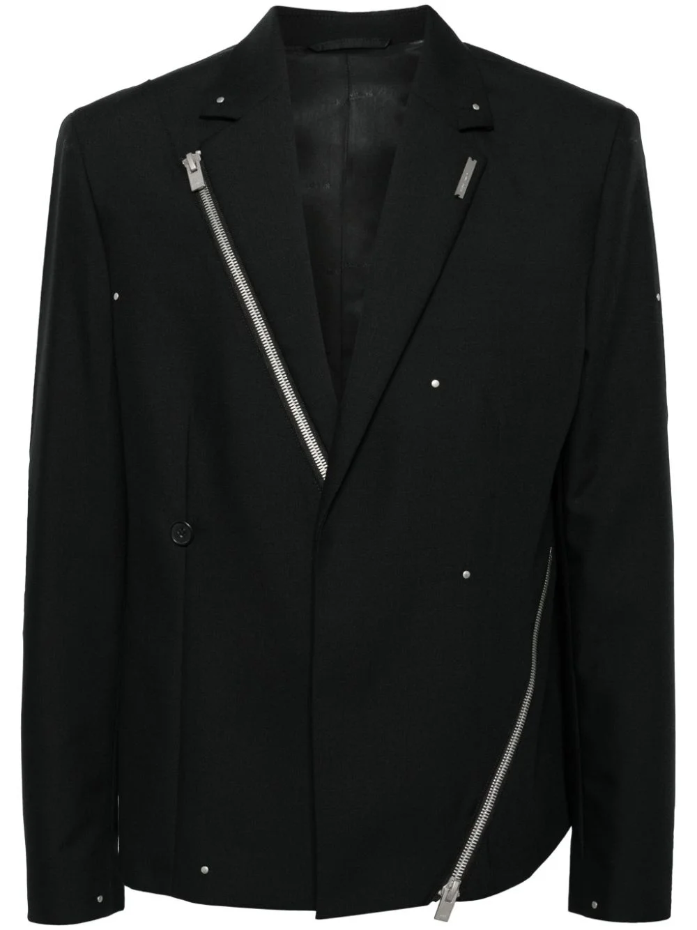 wool-kid mohair blend tailored jacket - 1