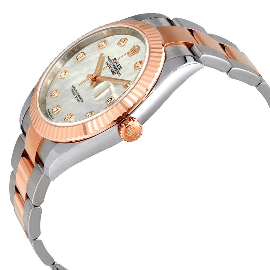 Rolex Datejust Automatic Diamond Men's Steel and 18ct Everose Gold Oyster Watch 126331MDO - 2