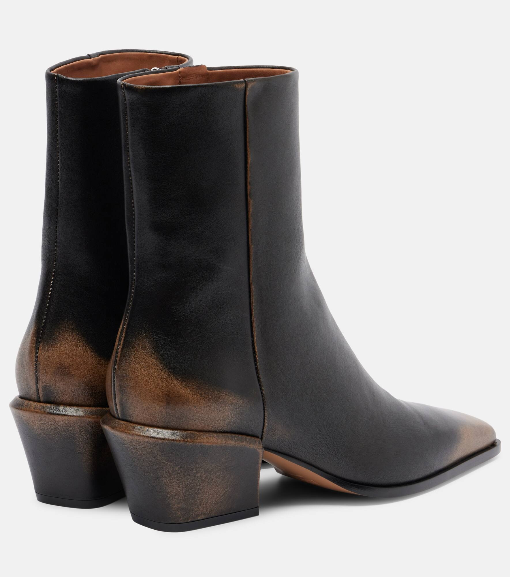 Bettina 50 leather ankle boots - 2