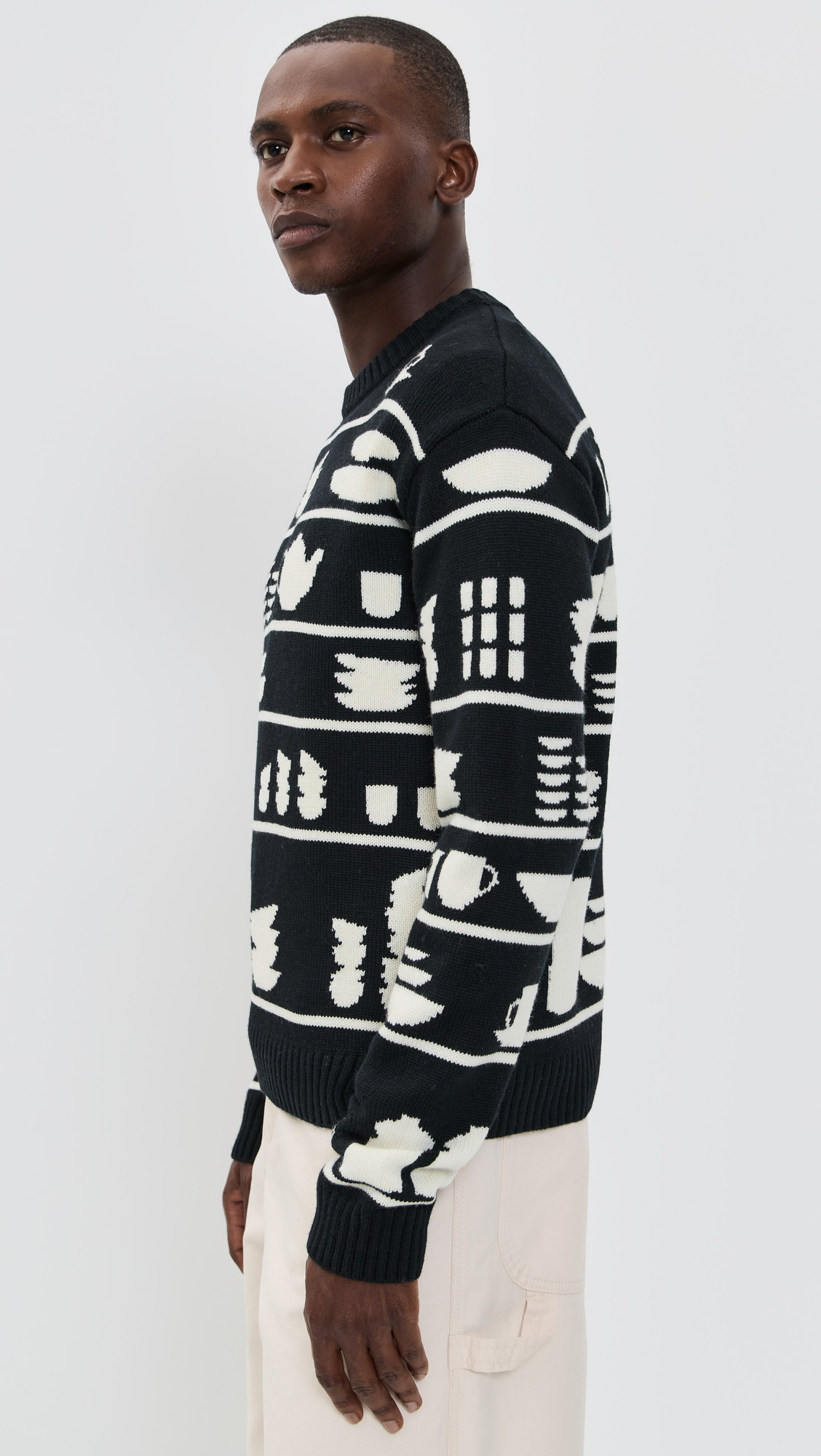 Crockery Jacquard Sweater - 3