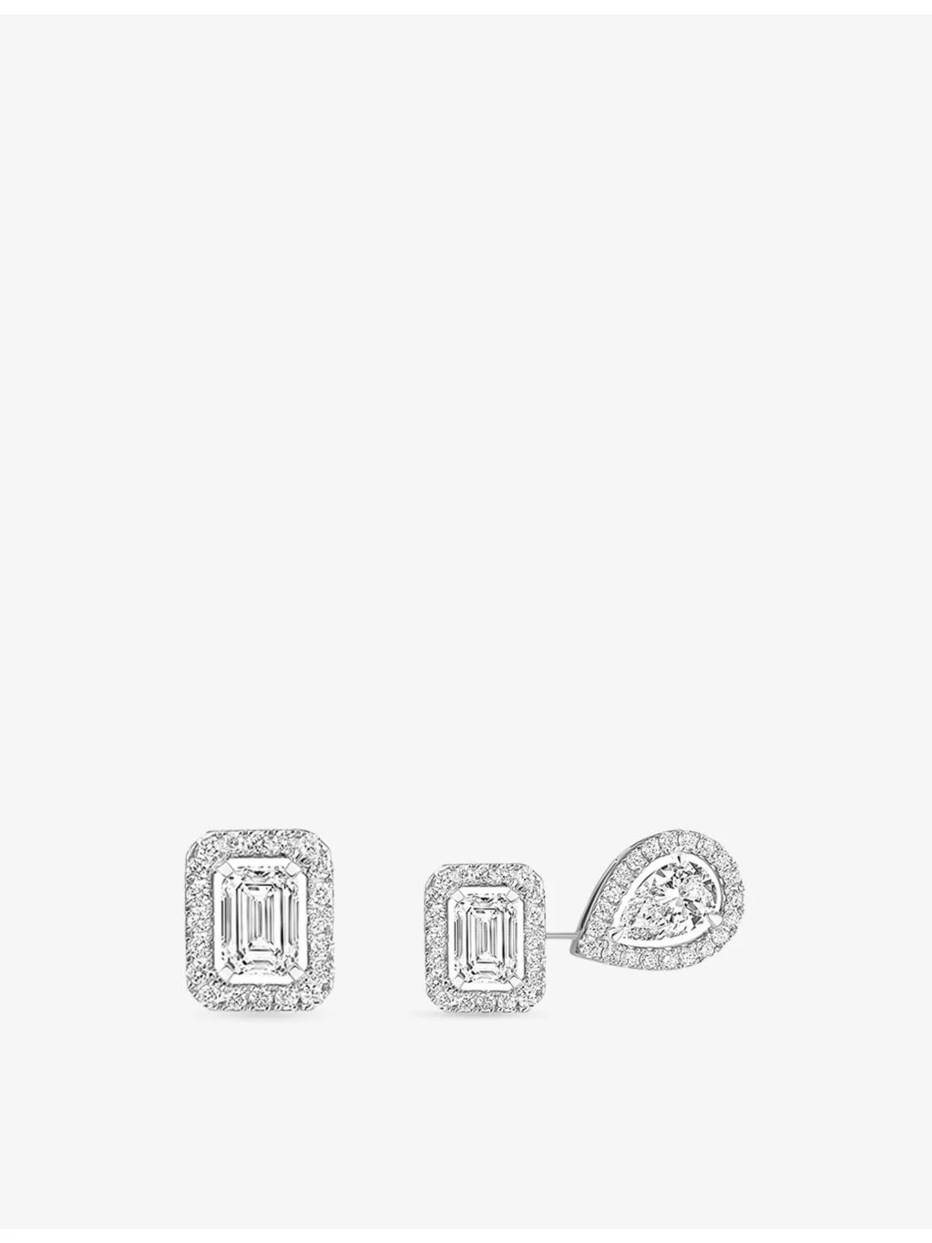 My Twin 18ct Gold And 0.81ct Diamond Stud Earrings - 1