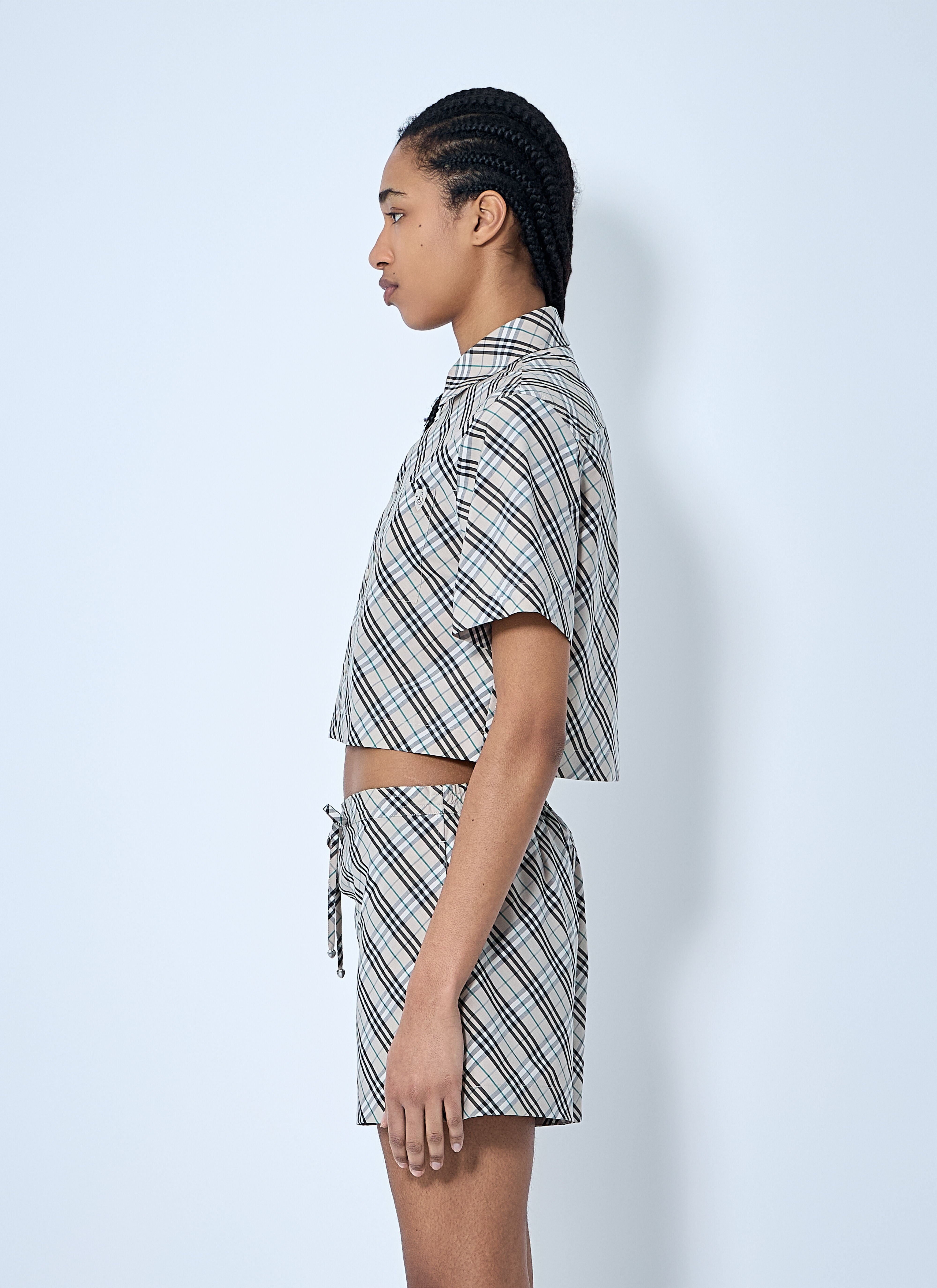 Crop Check Shirt - 3