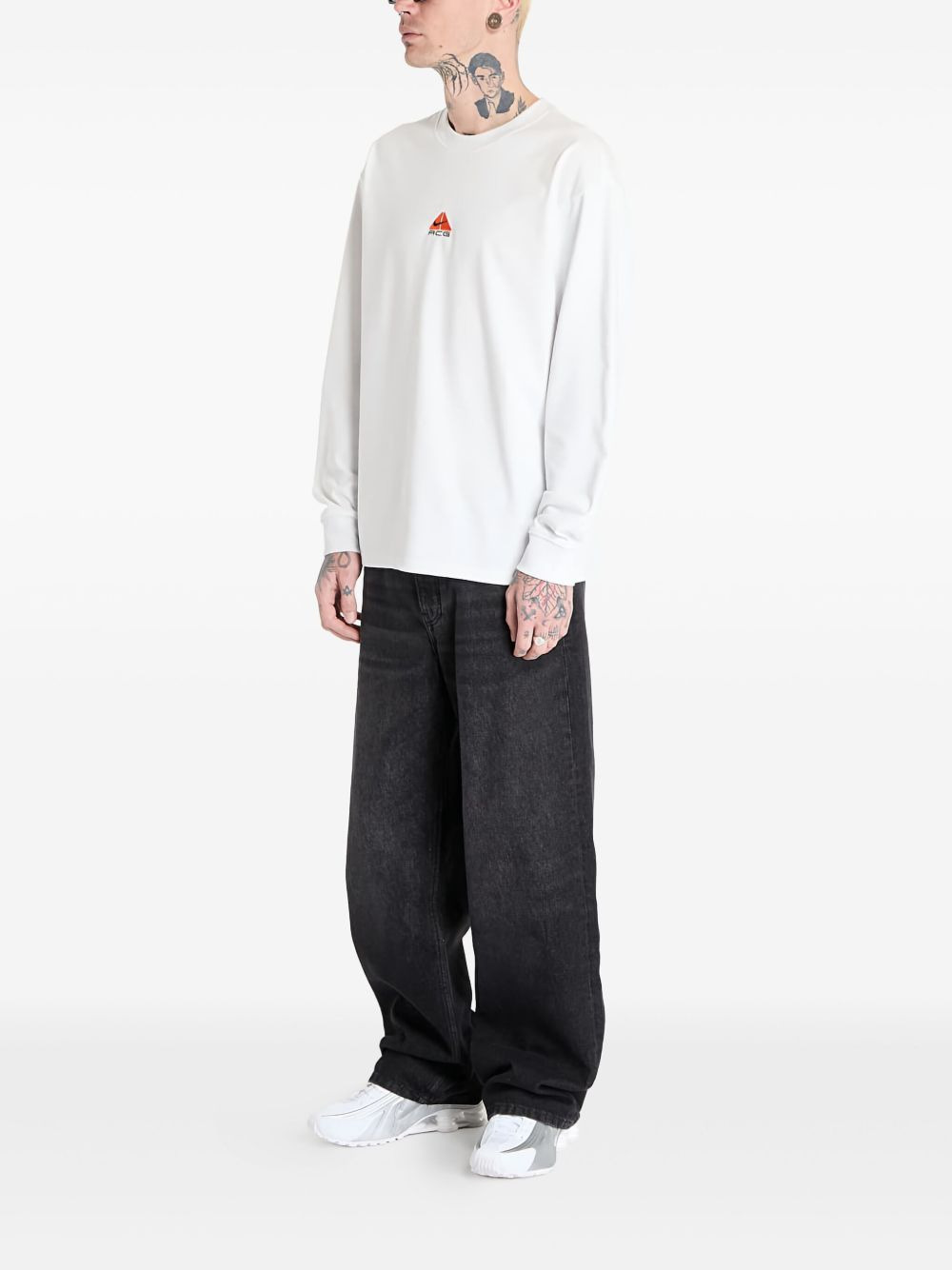 logo-print long-sleeve T-shirt - 2