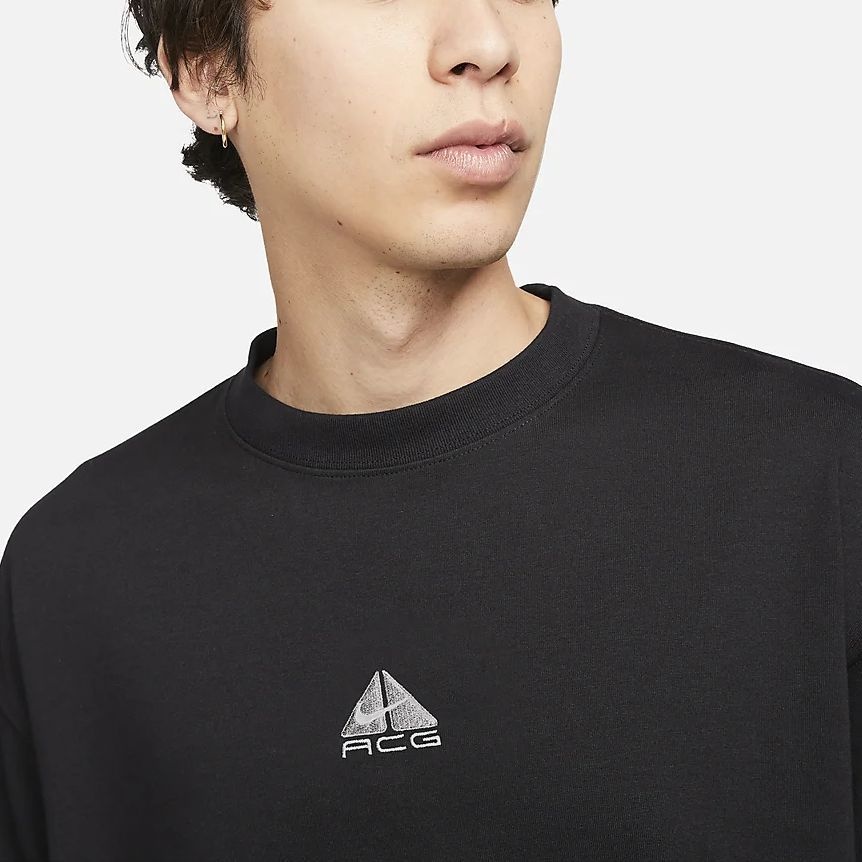 Nike ACG Front Logo T-Shirt 'Black' DQ1816-011 - 4