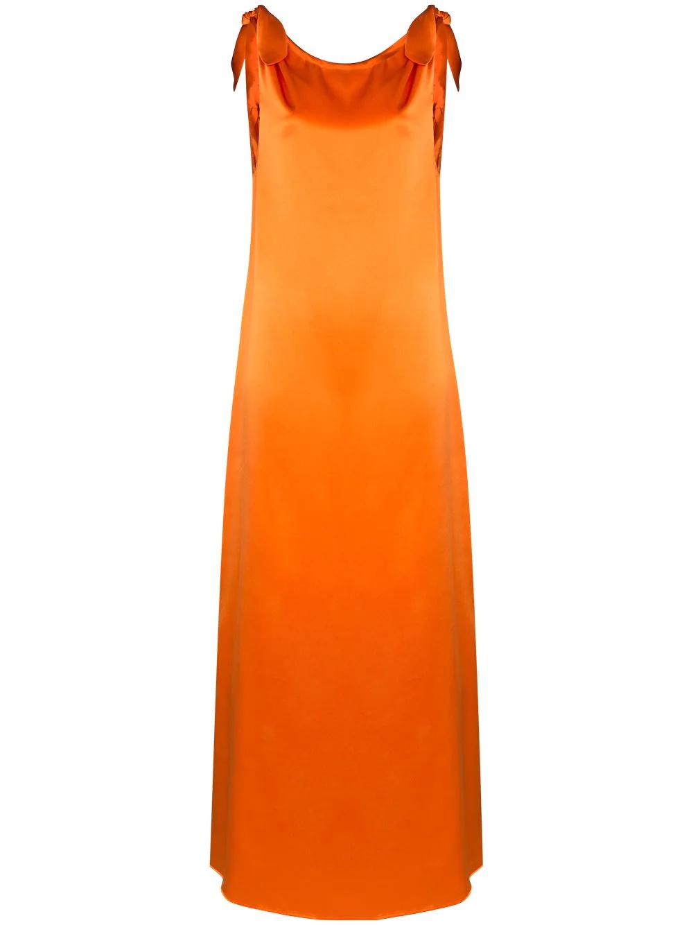 draped maxi dress - 1