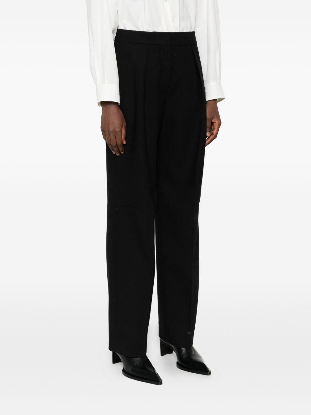 pleated wool trousers - 3