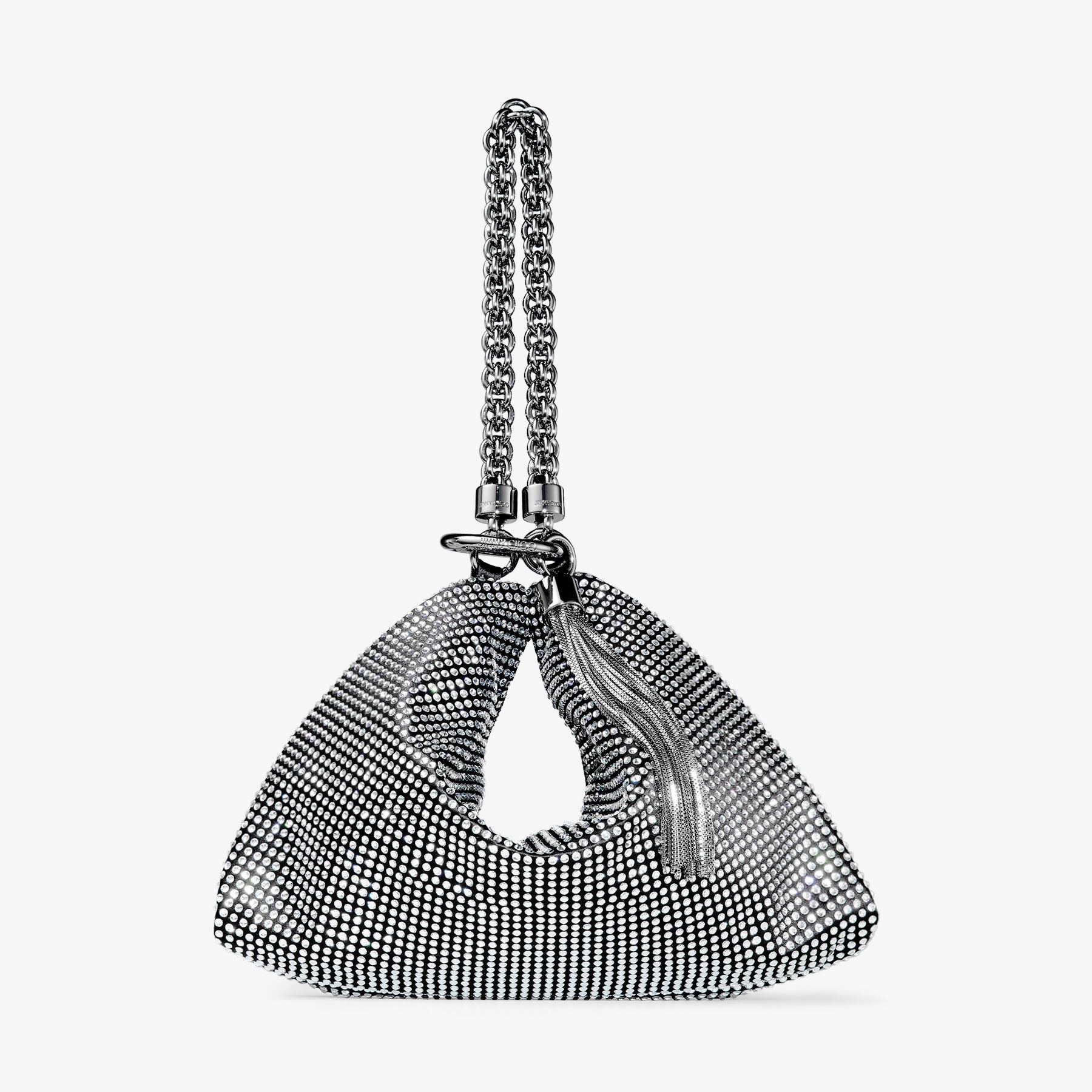 Callie
Black Satin Crystal Clutch Bag - 1