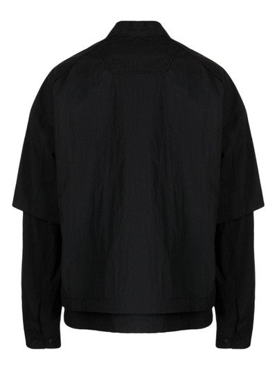 JUUN.J double-layered panelled nylon shirt outlook