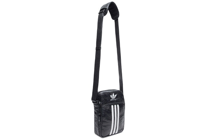 Balenciaga x adidas Small Crossbody Messenger Bag 'Black White' 721850210M41091 - 3