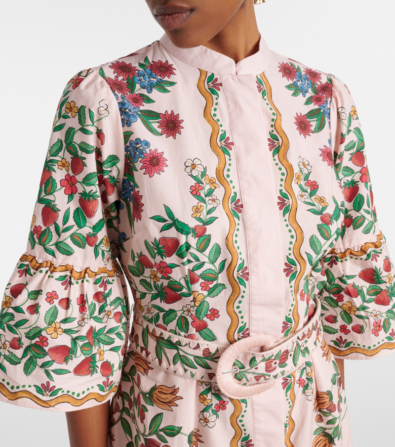 Fruit Beauty Scarf floral cotton minidress 4