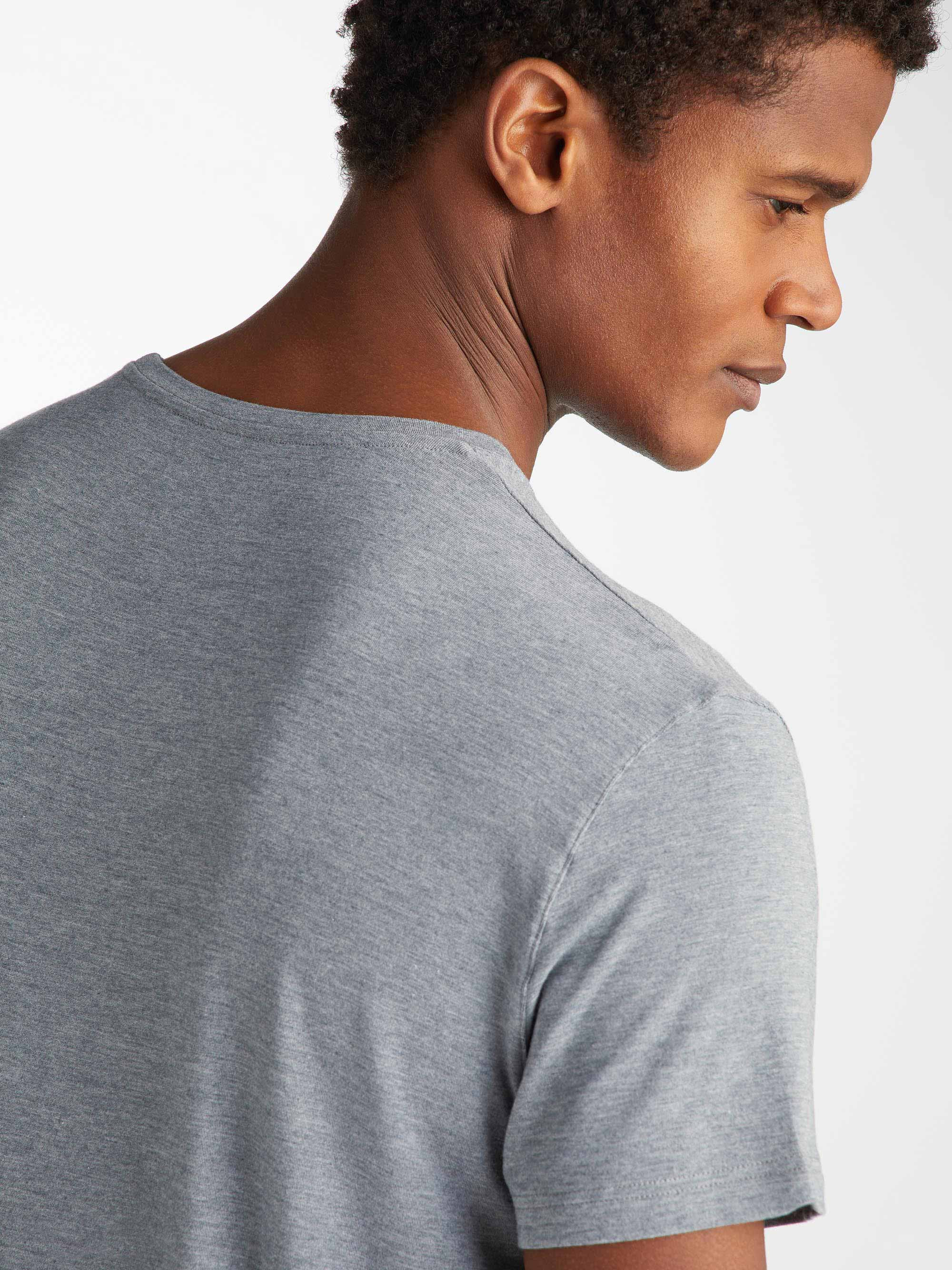 Men's T-Shirt Marlowe Micro Modal Stretch Charcoal - 6