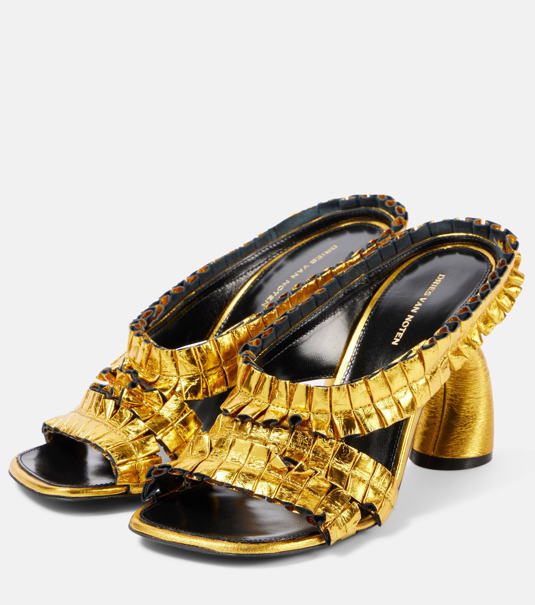 95 Metallic leather sandals - 4