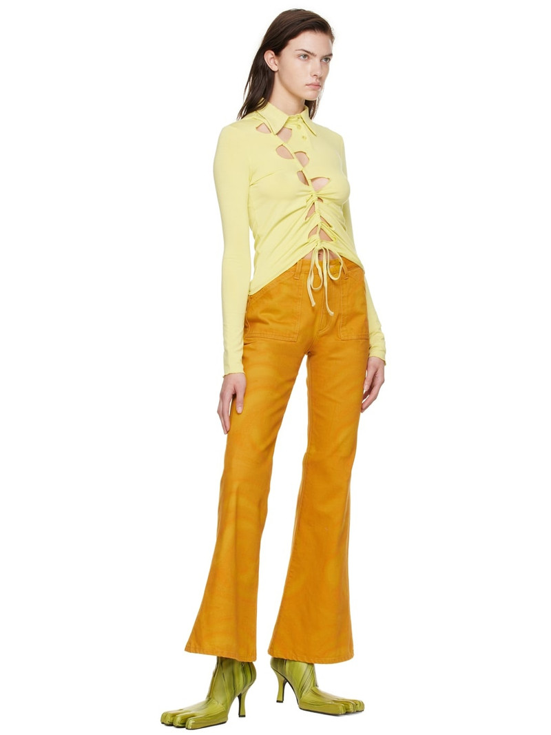 AVAVAV Yellow Cutout Shirt outlook
