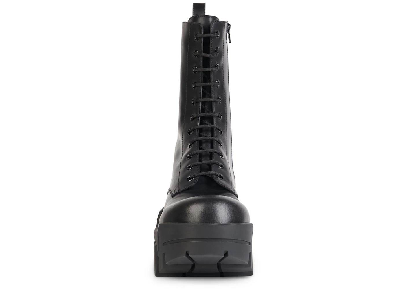 Balenciaga Bulldozer Laceup Boot Black Calfskin - 2