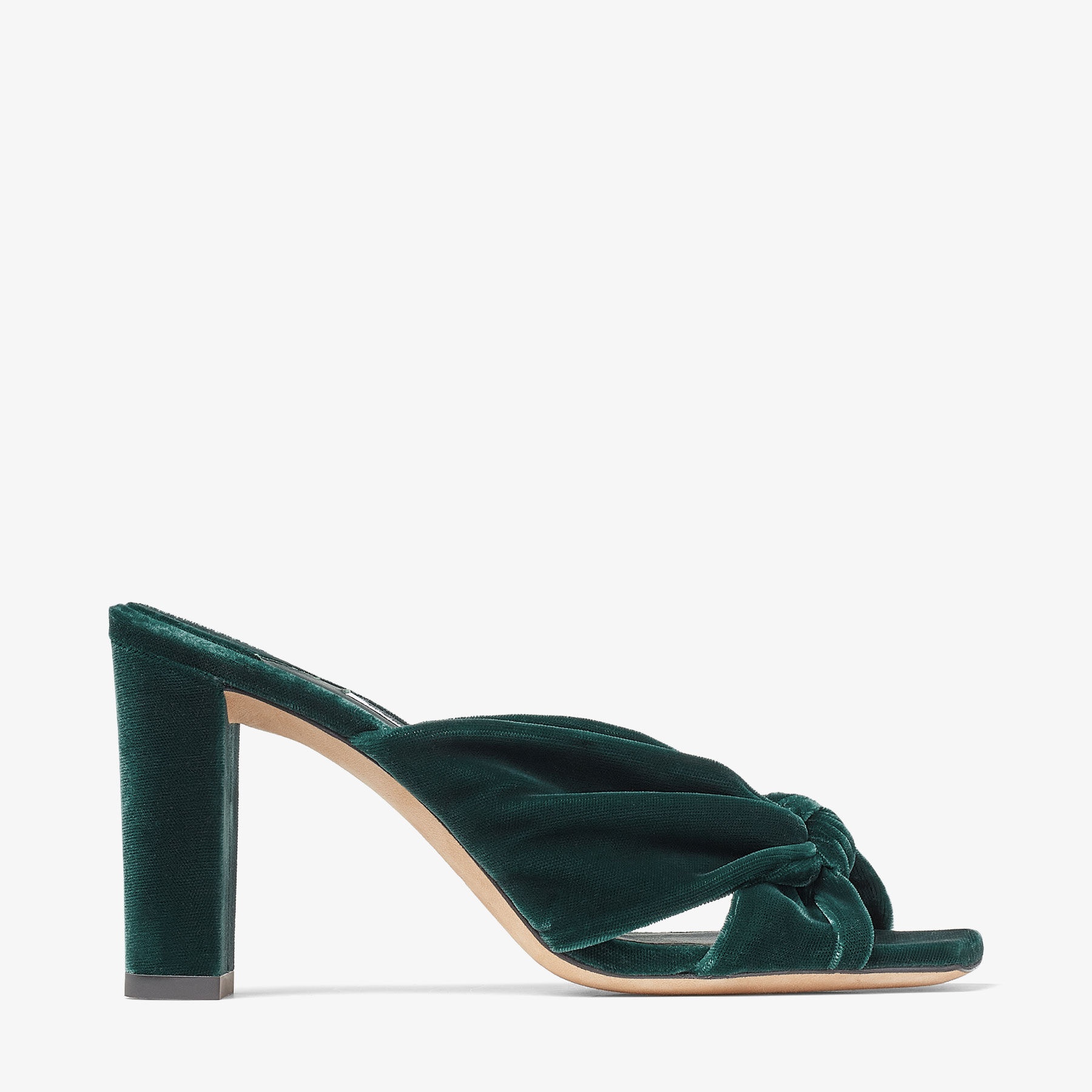 Avenue 85
Dark Green Velvet Mules - 1