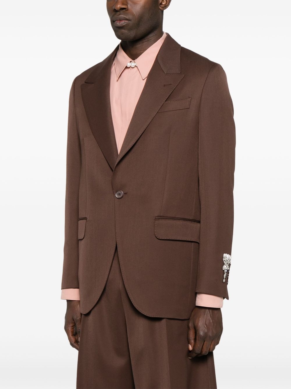 wide-peak blazer - 3