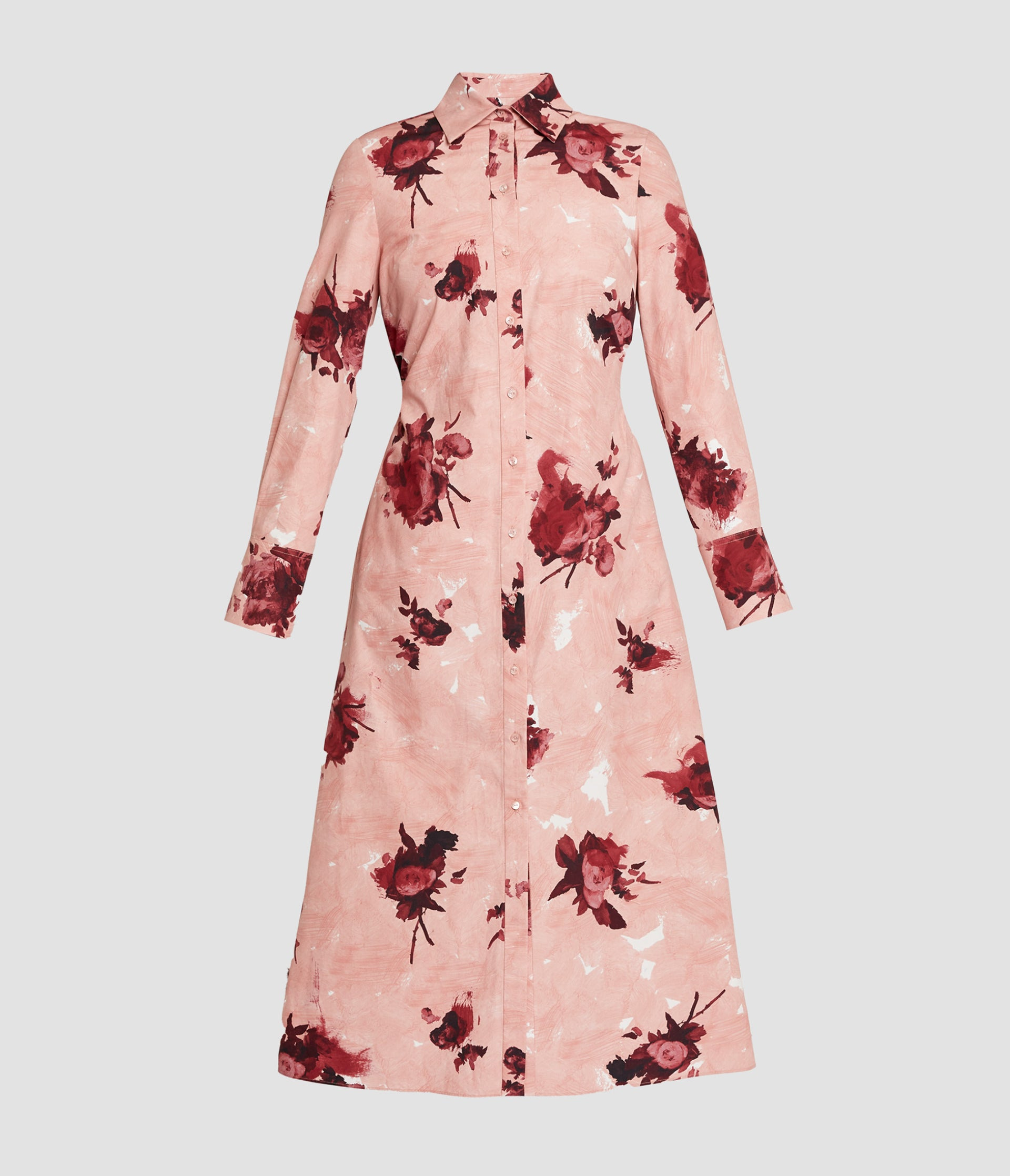 LONG SLEEVE SHIRT DRESS - 2