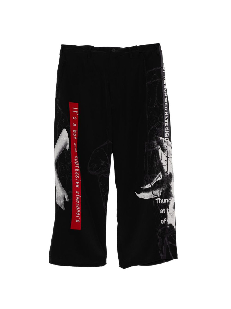 graphic-print trousers 1