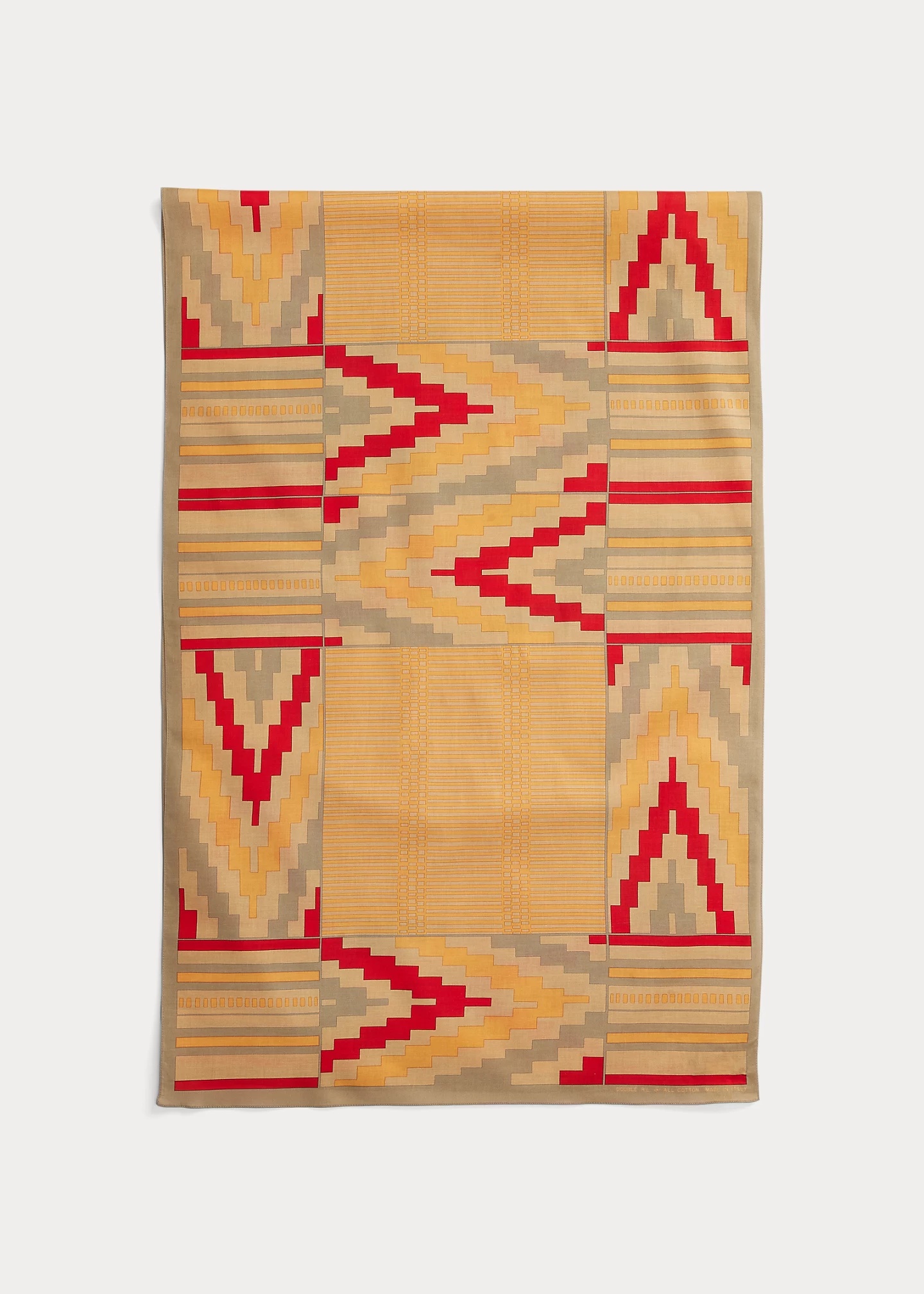 Geometric-Print Cotton Scarf - 3