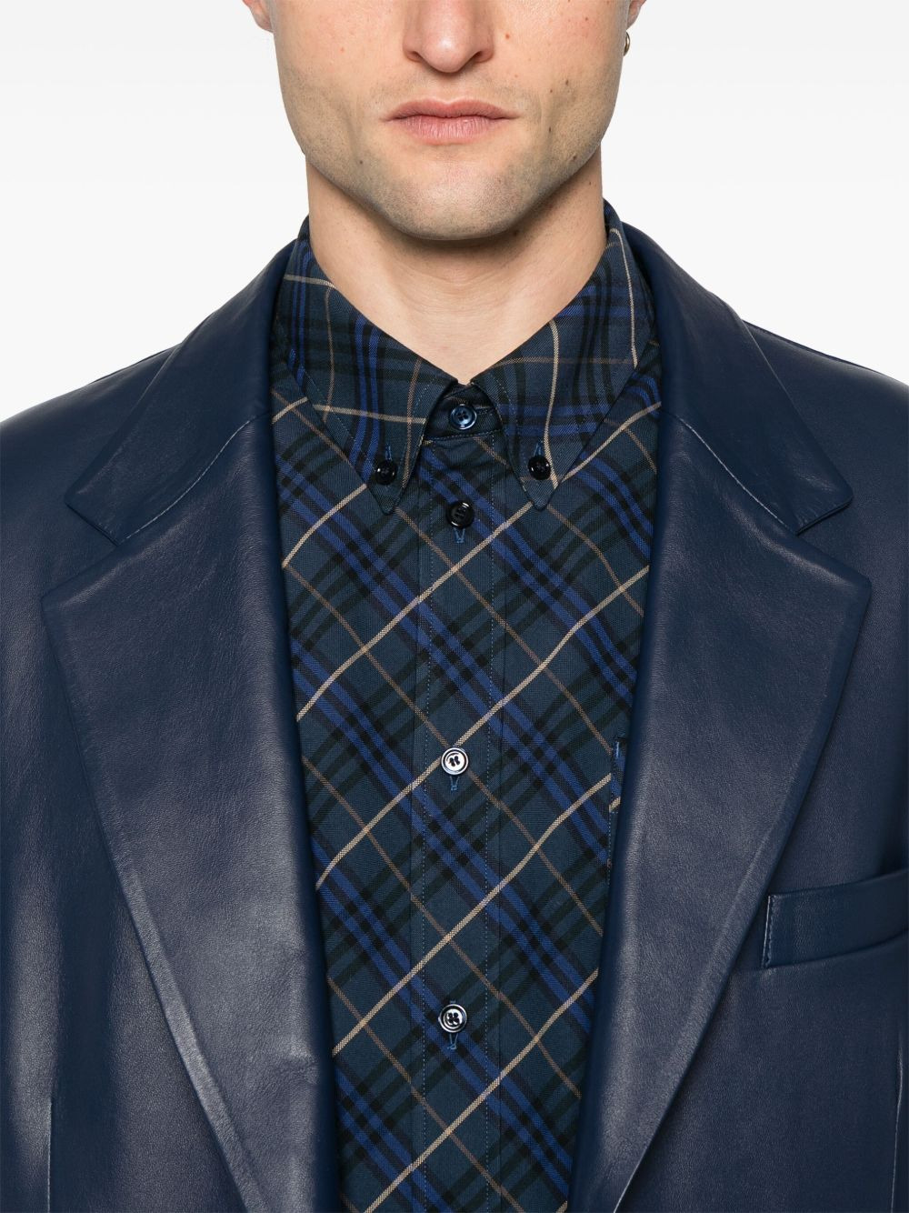 checked shirt jacket - 5