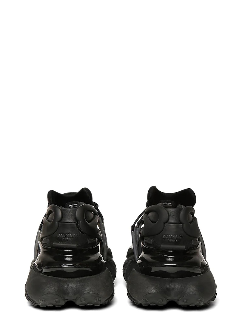 SAFA LEATHER & NEOPRENE SNEAKERS - 4