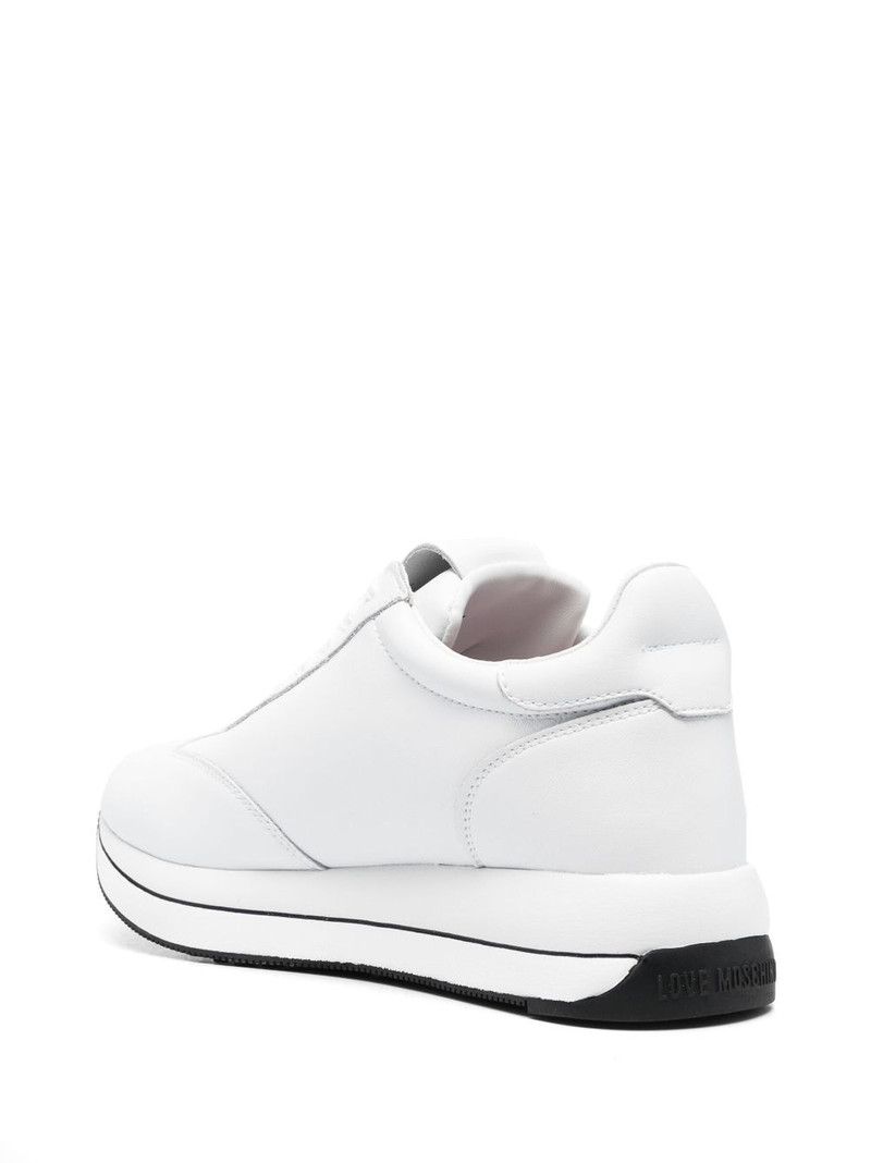 logo-plaque low-top sneakers 3