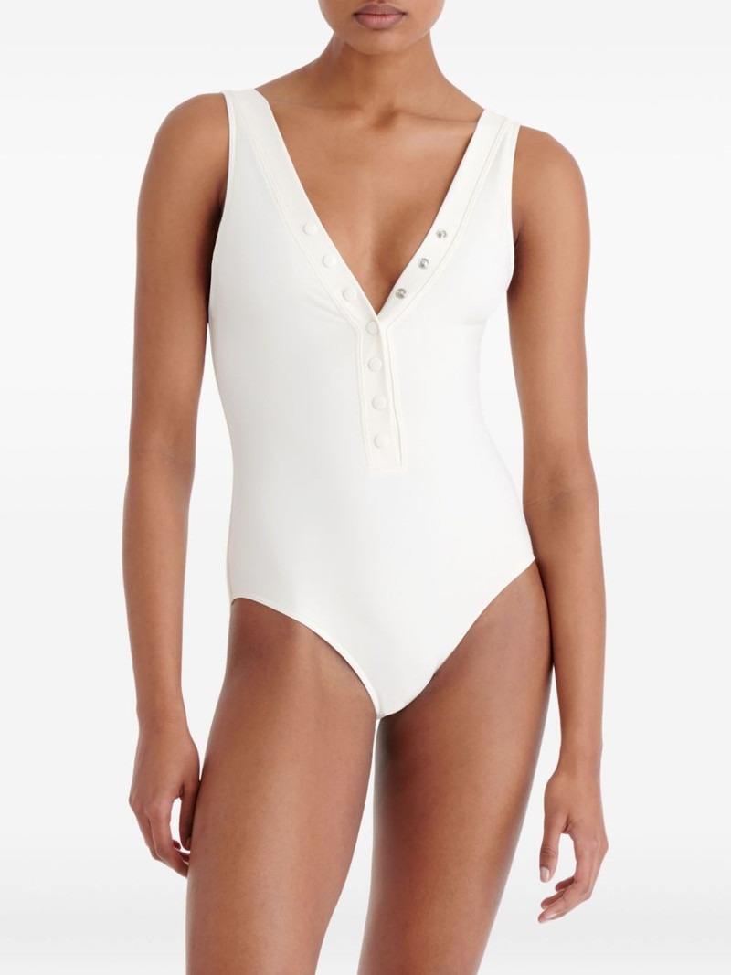 Icône ribbed snap-detail swimsuit 3