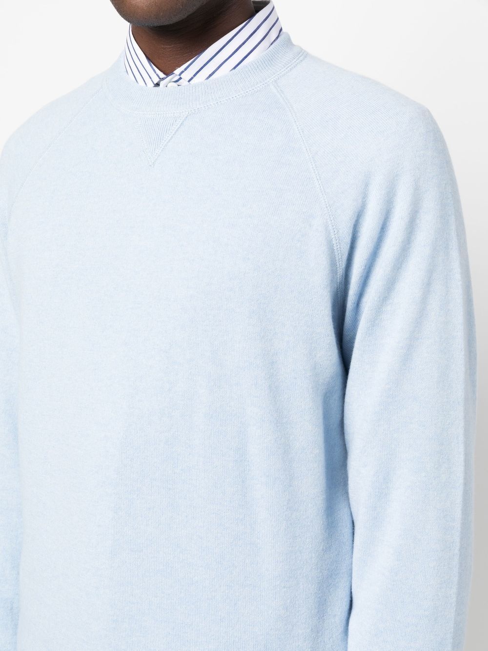 fine-knit crew-neck jumper - 5