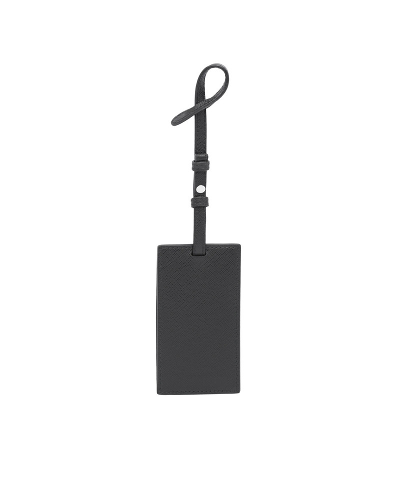 Prada My Character Saffiano name tag outlook