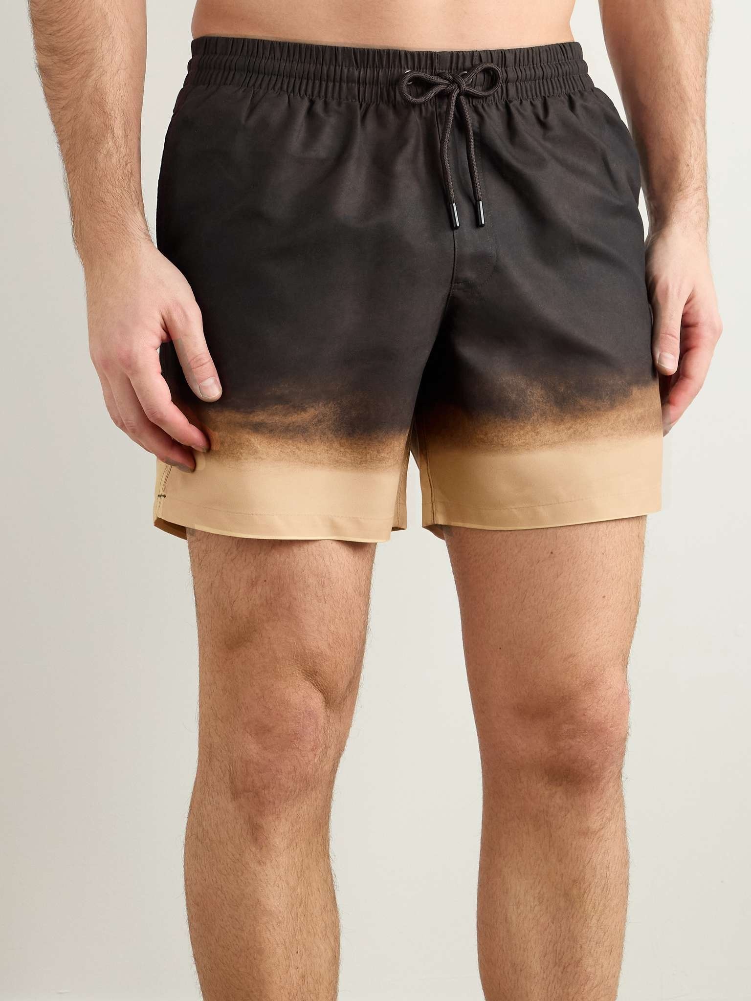 Straight-Leg Mid-Length Dégradé Swim Shorts - 2