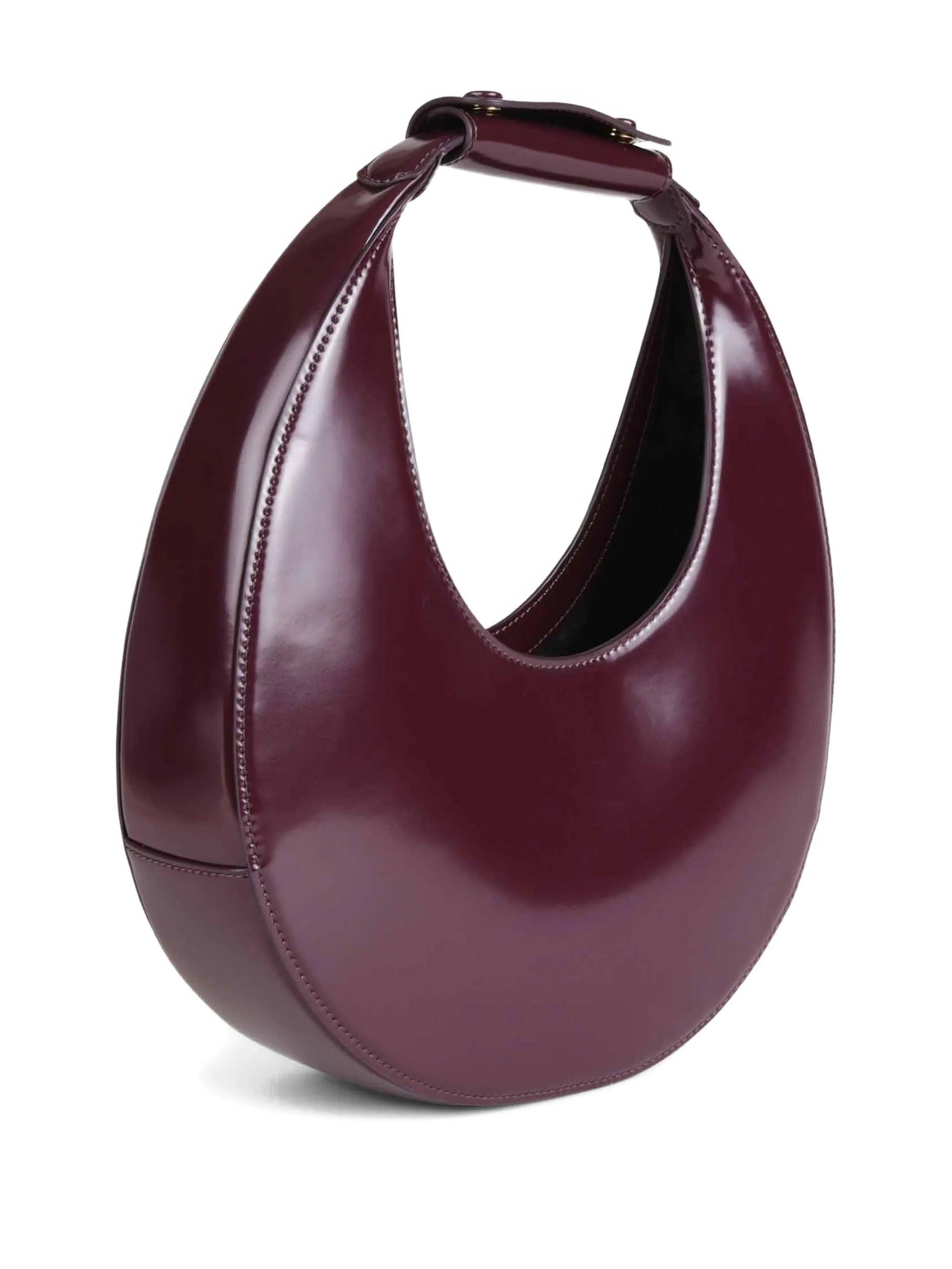 Staud Moon Crescent Patent-leather Tote Bag - 2