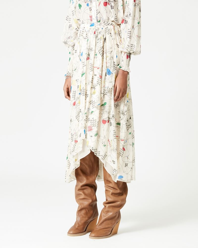 DENEZA PRINTED MAXI SKIRT - 4