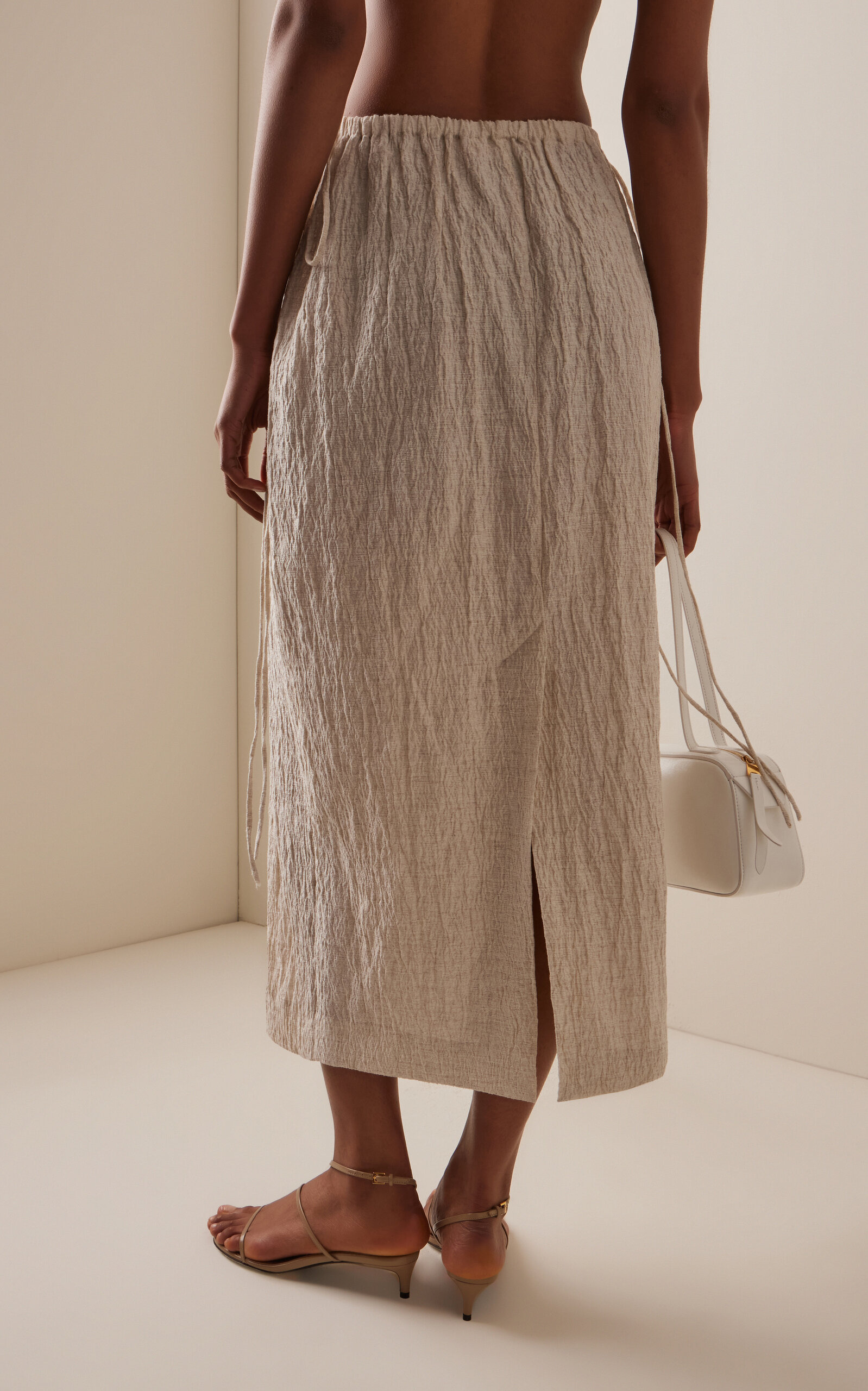 Isa Cotton-Blend Skirt neutral - 4