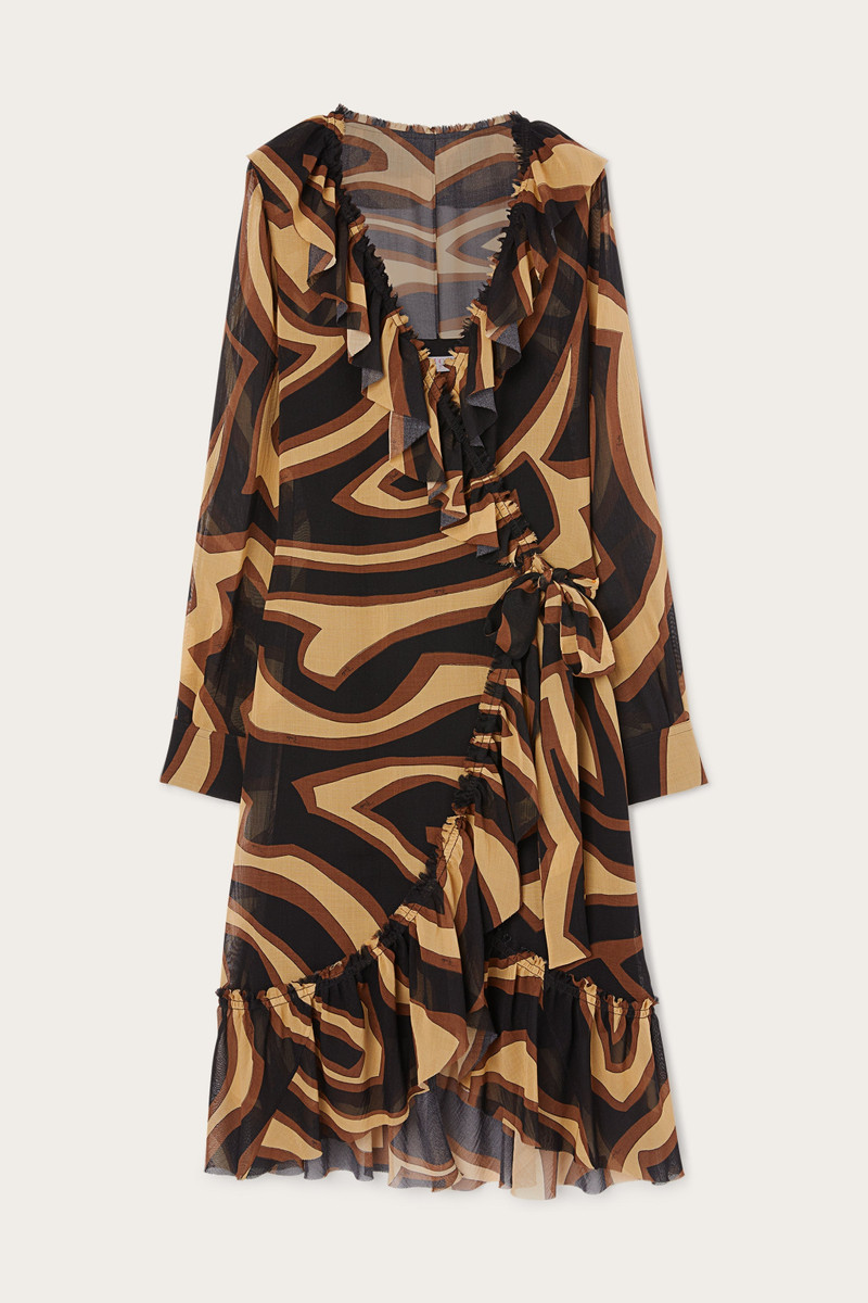 LABIRINTO PRINT WRAP DRESS 1