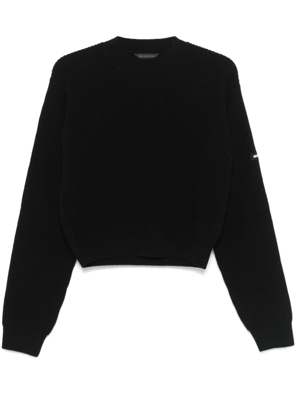 logo-patch sweater - 1