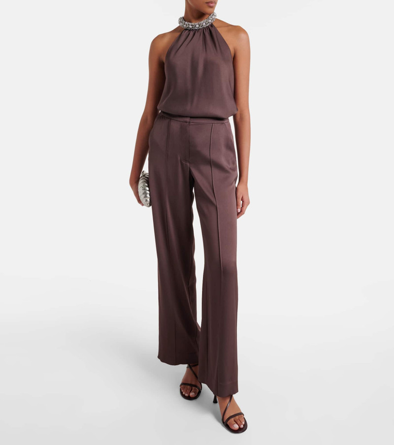 SIMKHAI Embellished satin top outlook