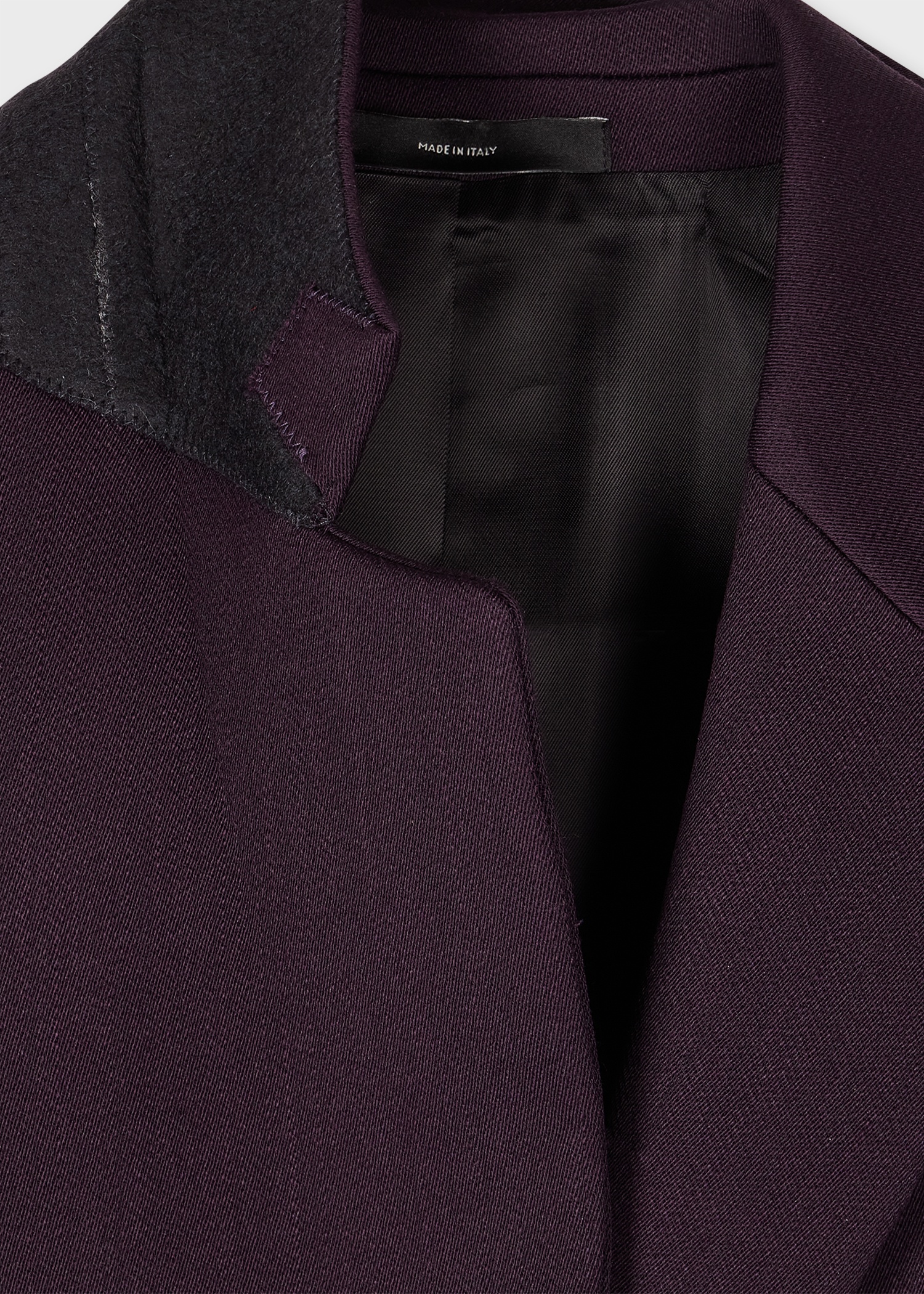 Women's Aubergine 'Thistleberry' Wool-Blend Epsom Coat - 2