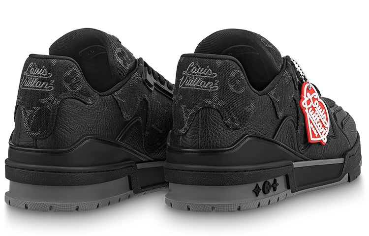 LOUIS VUITTON x Nigo LV Trainers 'Black Denim' 1A9IPH - 4