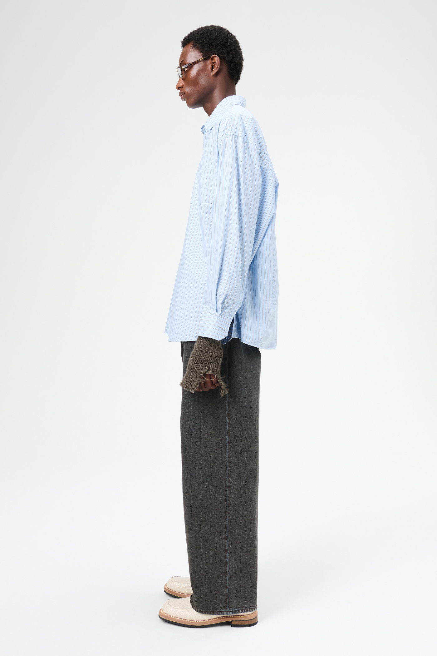 Borrowed Shirt Big Daddy Stripe Oxford - 5