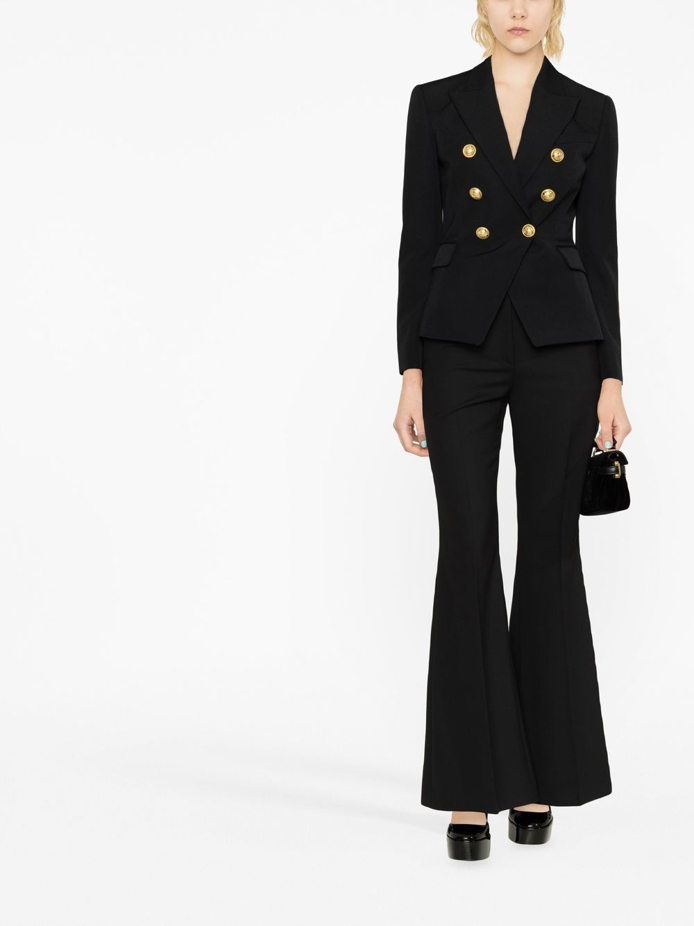 double-breasted fitted jacket - 4