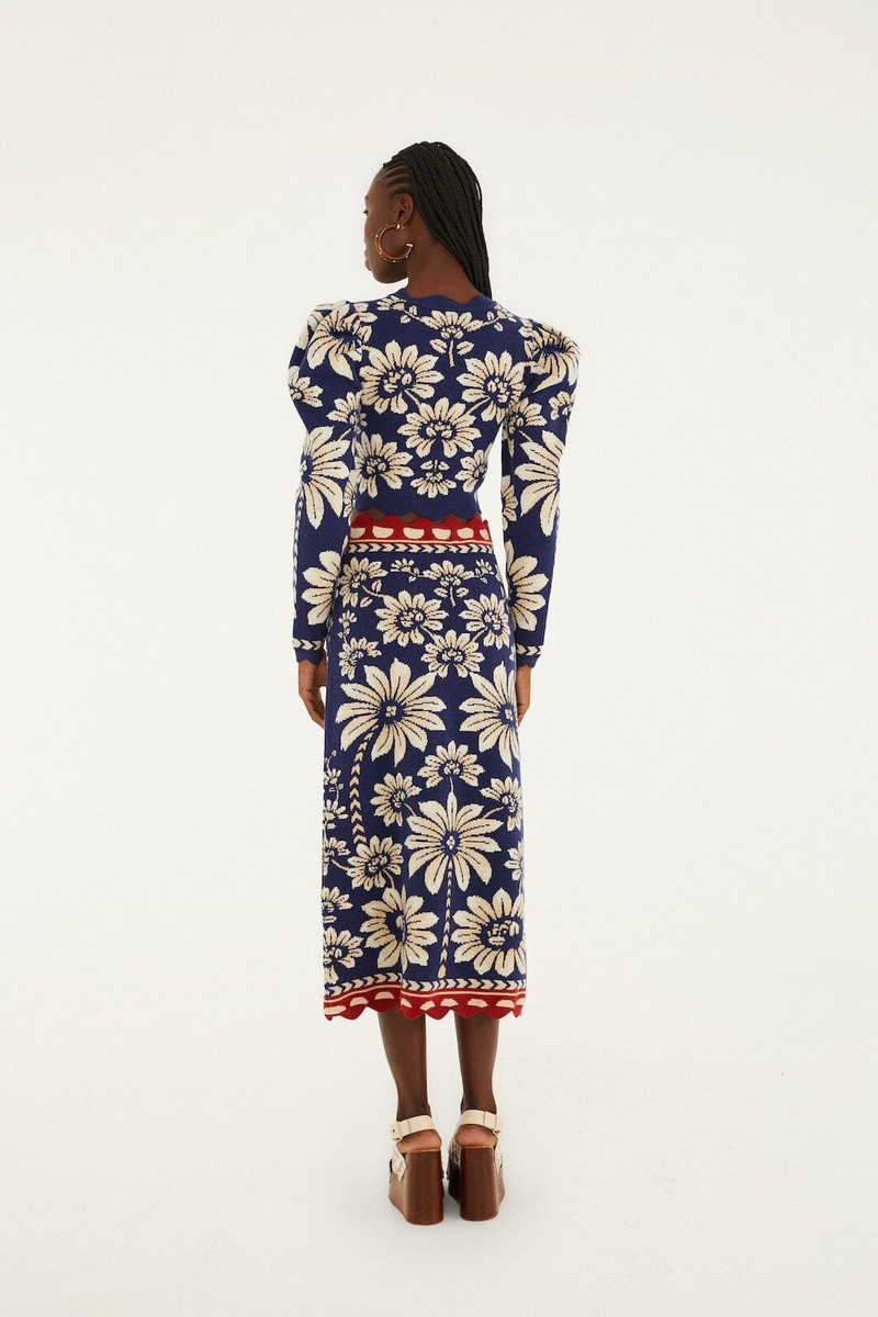 Blue Luna Knit Midi Skirt 3