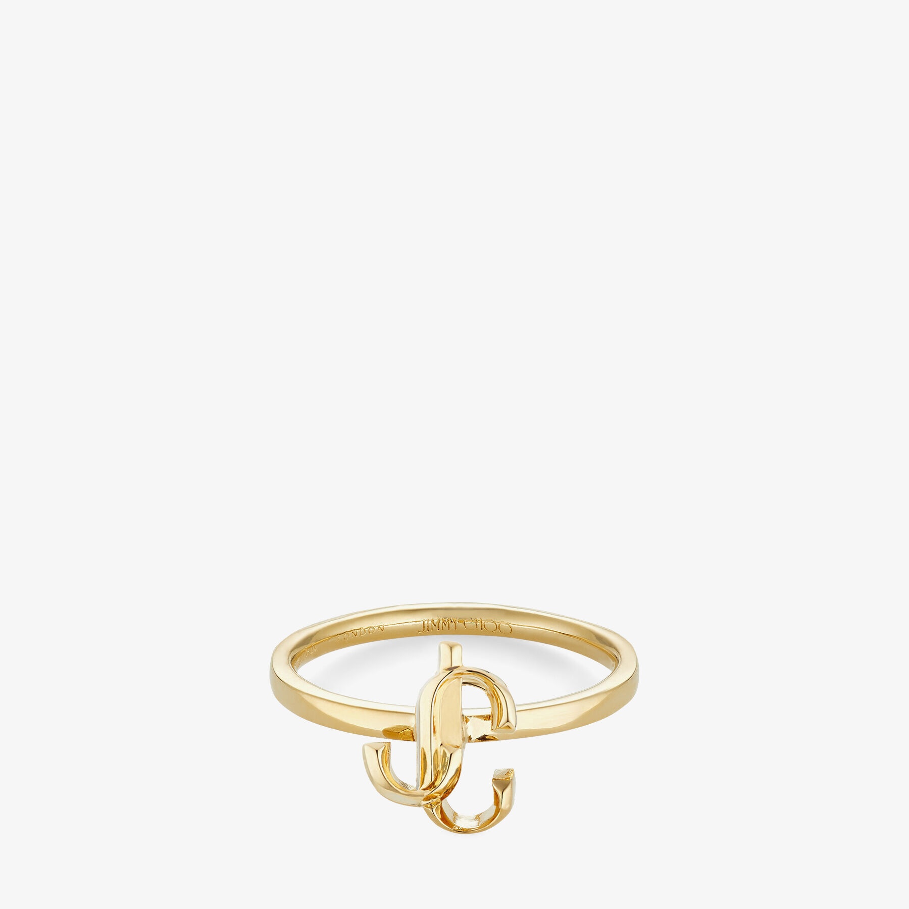 JC Ring
Gold-Finish Metal Ring with JC Initials - 1