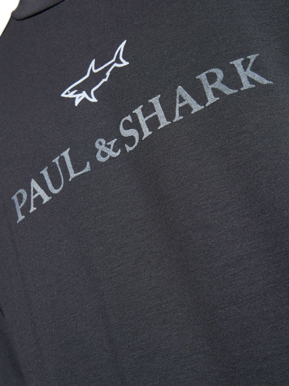shark-logo cotton sweatshirt - 4