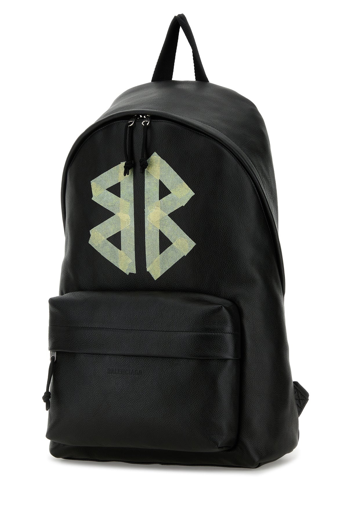 Black leather Explorer backpack - 2