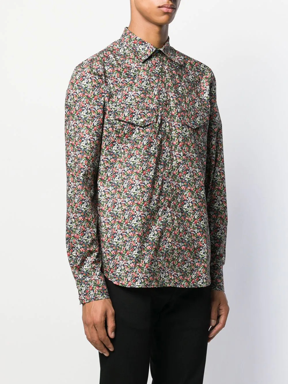 floral print shirt  - 3