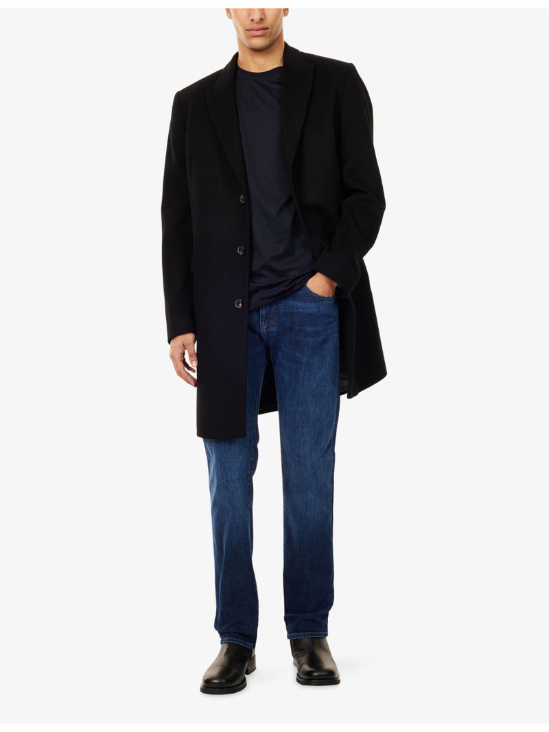 EMPORIO ARMANI Logo-Embroidered Short-Sleeves Stretch-Cotton T-Shirt outlook