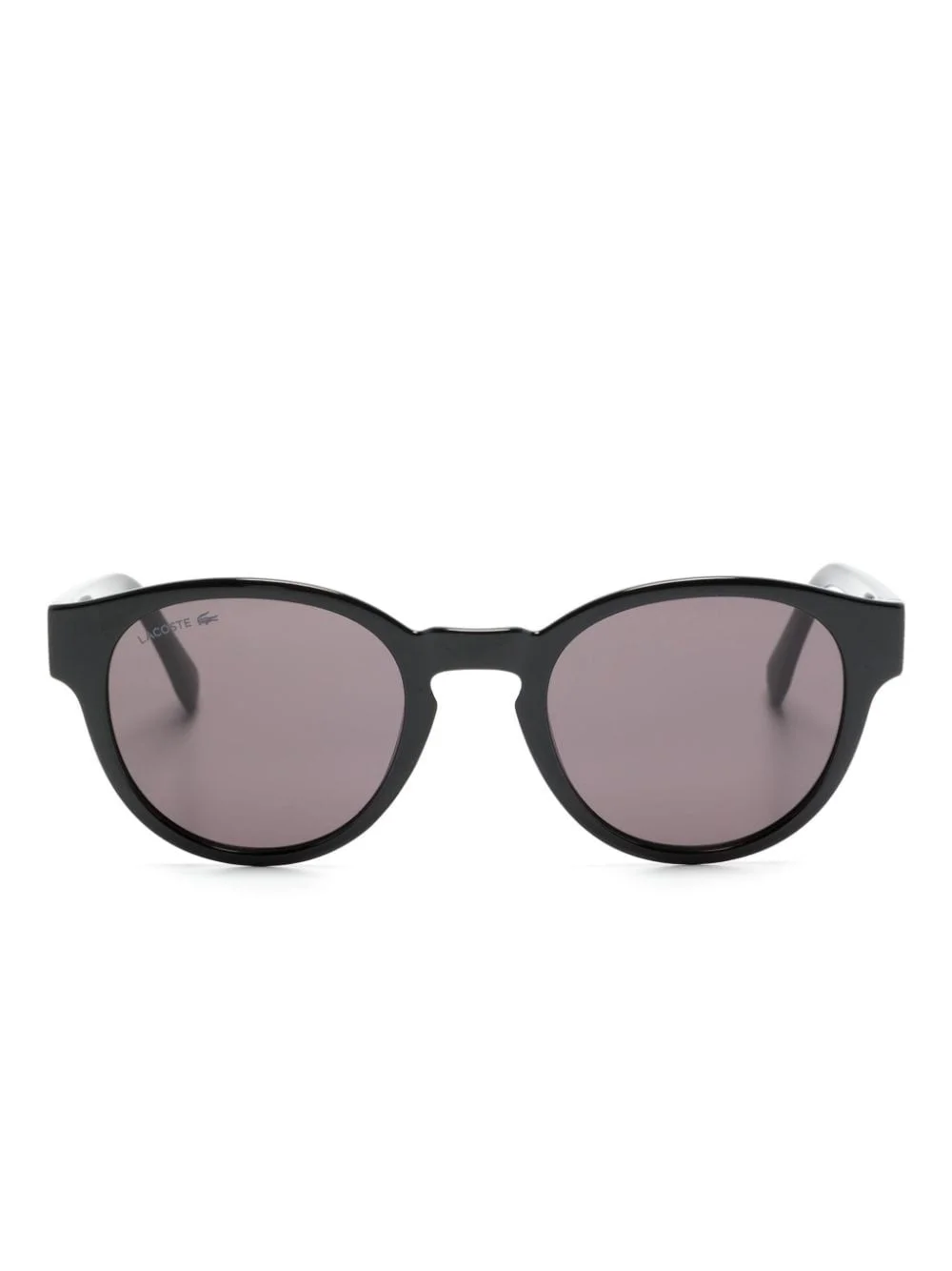 logo-engraved round-frame sunglasses - 1