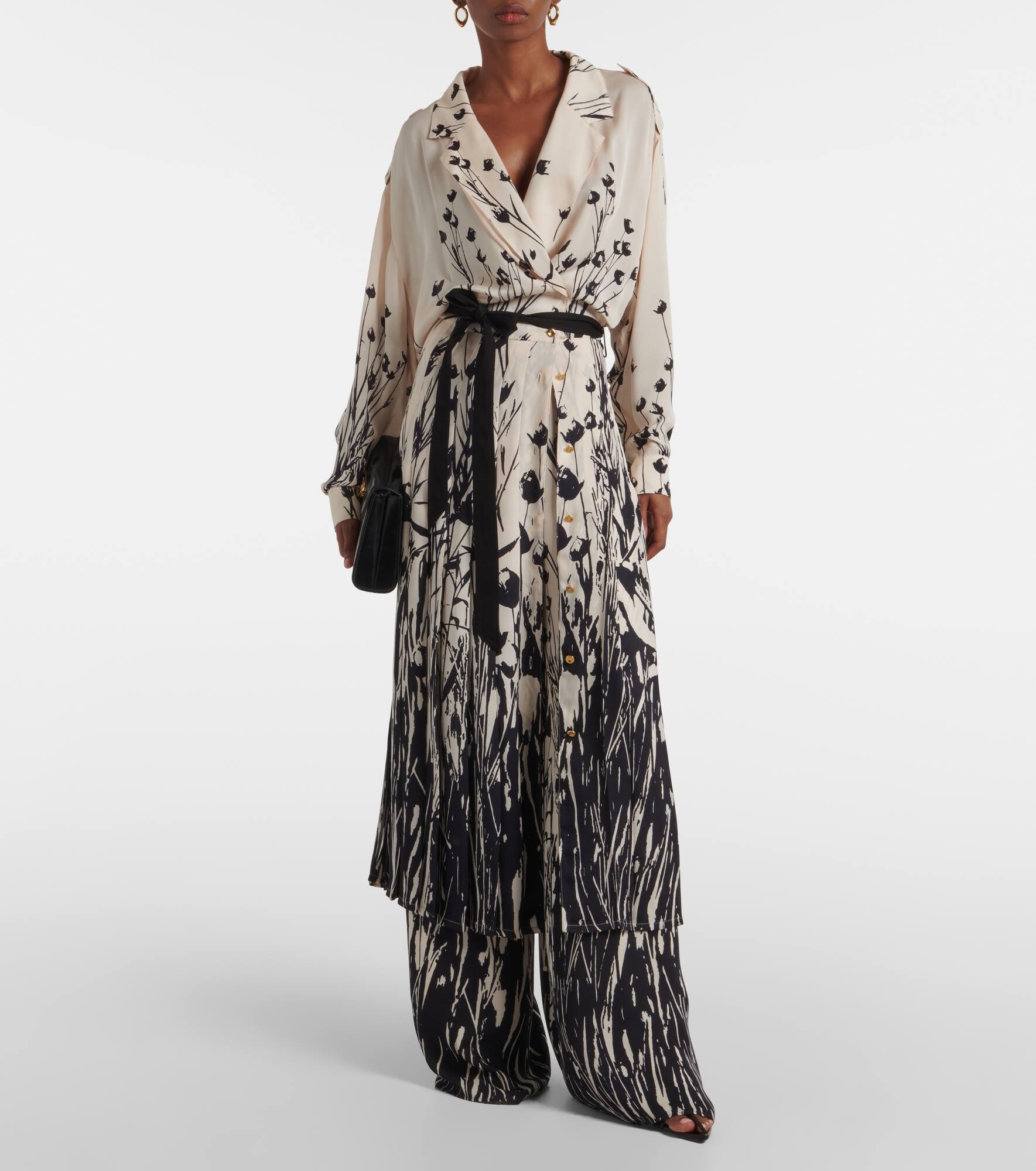 Kristofer printed silk wide-leg pants - 2