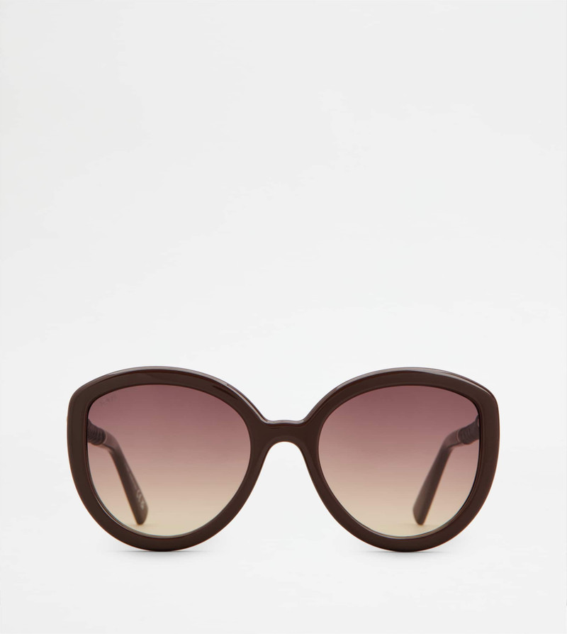 CAT-EYE SUNGLASSES - BURGUNDY - 1